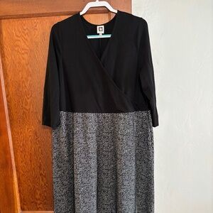 Black Dress with Overlay Top and Tweek-like bottom